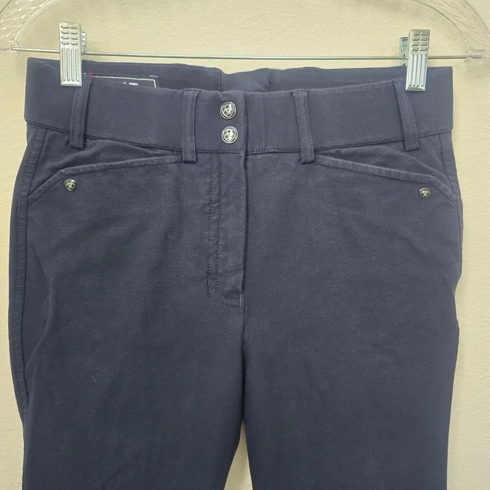 Ariat Navy Blue Breeches Equestrian Riding Full Seat Pant Horse Show Size US 22L